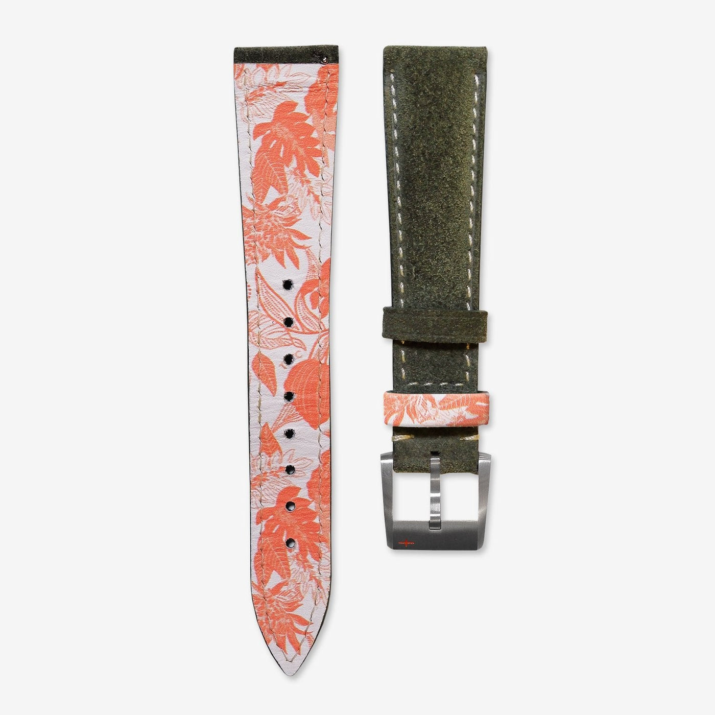 Suede Leather Strap - Green
